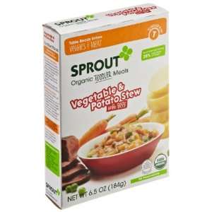 Sprout Organic Toddler Meal Vegetable and Potato Stew with Beef, 6.5 