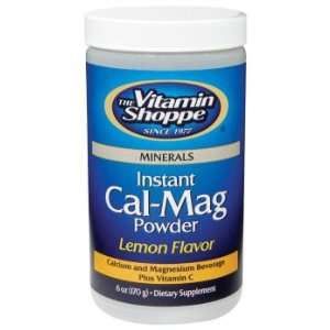  Vitamin Shoppe   Instant Cal Mag Powder Lemon, 6 oz powder 