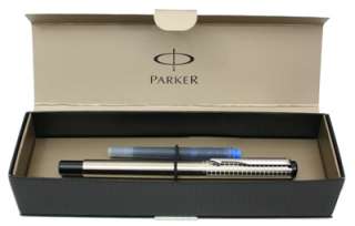 PARKER Vector Fountain Pen CLASSIC CHISELLED STAINLESS  