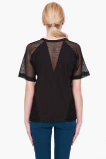 By Alexander Wang Black Mesh T shirt for women  