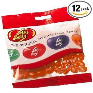 Jelly Belly Beananza, Orange Juice, 3.5 Ounce Bags (Pack of 12)