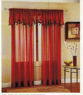   Stripe Voile Sheer Curtain 84 inch Pairs Window Panels Sheers  