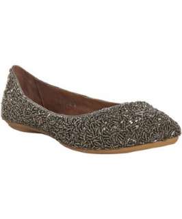 Jeffrey Campbell pewter beaded Sprinkles flats   