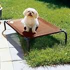 Large Green Coolaroo Elevated Pet Dog Cot Bed Breathable Cool Knitted 