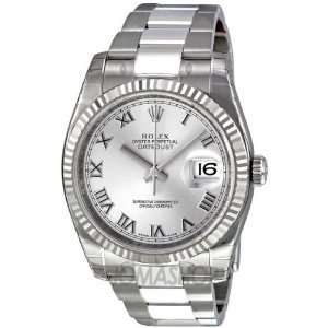  Rolex Perpetual Datejust Rhodium Dial Stainless Steel 18kt 
