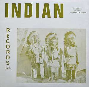 16 Umatilla Traditional Tribal Songs   LP Record   Vintage  