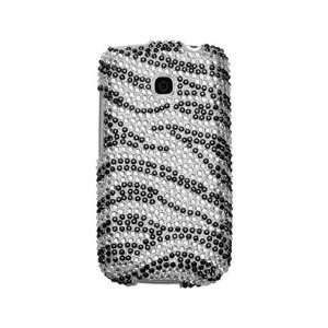  Hard Diamond Phone Protector Cover Case Black Zebra Skin For LG 