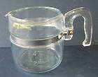 vintage pyrex glass coffee pot only 4 cups 7754b flame