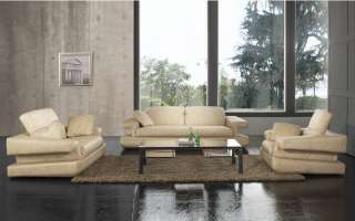 407 Living Room Set 100% Italian Leather Unique LOOK  
