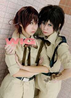 Axis powers Hetalia Southern Italy Short Brown Cosplay Wig  