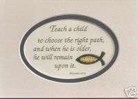   TEACH Lesson CHILD Christian JESUS Path verses poems plaques  