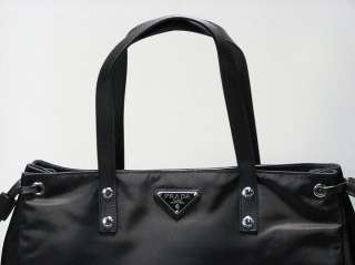 Prada Sport Handbag Vela Nylon Leather Tote BR3768 NWT  