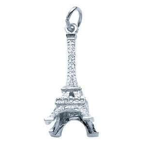    Rembrandt Charms Eiffel Tower Charm, .925 Sterling Silver Jewelry
