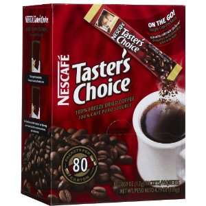 Nescafe Tasters Choice Coffee Stick Pack, 80 ct, 1.5g  