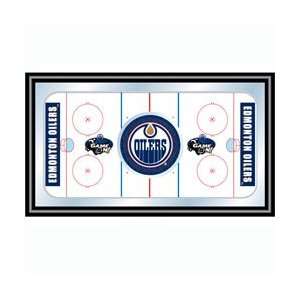  NHL Edmonton Oilers Framed Hockey Rink Mirror Sports 