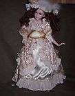 VICTORIAN PORCELAIN YOUNG LADY DOLL~ BROWN HAIR   BROWN EYES 25 