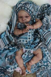 AA Ethnic Biracial Reborn baby Doll Amy Prototype by Olga Auer 