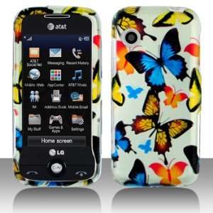  Blue Orange Yellow Multi Color Butterfly Design Snap on Hard Skin 