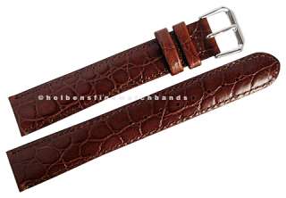   Grain XL EXTRA LONG Brown Leather deBeer Mens Watch Band Strap  