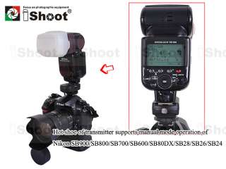  Remote Control&Flash Wireless Radio Trigger for Nikon D700/D300S—1RX
