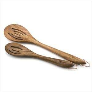   Signature Slotted Wood Spoon Set By Paula Deen
