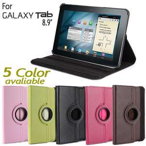 360° Rotating Leather Cover Case Stand For Samsung Galaxy Tab 8.9 