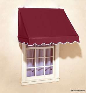 Traditional Scalloped Edge Retractable Window & Door Awning 