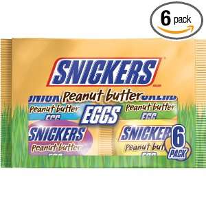 Snickers Eggs, Peanut Butter, 6.6 Ounce Packages (Pack of 6)  