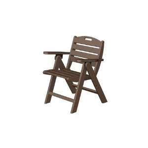  Polywood Recycled Plastic Nautical Lowback Chair Slate 