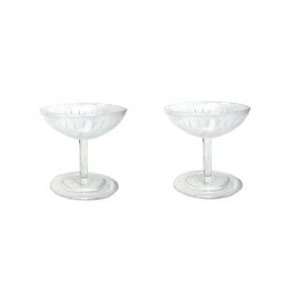  Package of 144 Clear Plastic Mini Champagne Glasses for 
