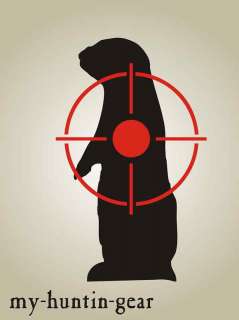 Stencil Prairie Dog Shooting Target Paint your own shot  
