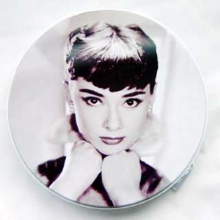 NEW Audrey Hepburn Metal CD Case DVD Holder Storage  