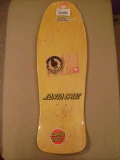 Santa Cruz Jeff Kendall SNAKE Skateboard Deck YELLOW  