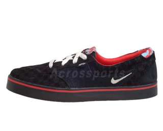 Nike Wmns Braata Black Red Skateboarding Shoes 357814002  