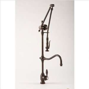 Annapolis Gantry Kitchen Faucet with Pre Rinse Spray Finish Almond 