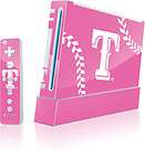 skinit texas rangers pink game ball skin for wii includes