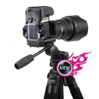 Hot Professional FT 6663A Camera Tripod + 3 Way Head + Bag DSLR For 
