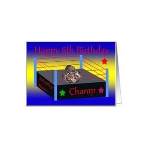  8th Birthday, Raccoons wrestling Card: Toys & Games
