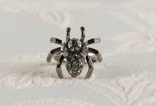 New Spider Ring silver sp Swarovski Crystals wholesale  