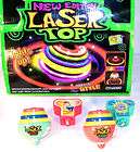 NEON LASER SPINNING TOPS novelty play toy top lights