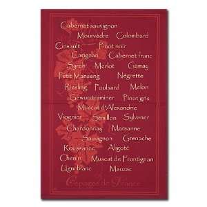     Cepages de France   Wine Grape Varieties (Red): Kitchen & Dining