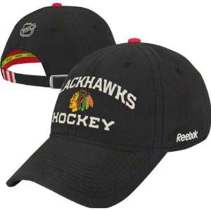 com Chicago Blackhawks Reebok Hockey Official Team Adjustable Cap Hat 