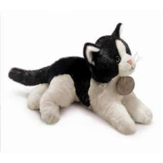  Yomiko 12 Lying Plush BLACK & WHITE Cat ~NEW~ 039915358623  