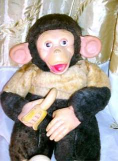 Vintage Mr. Bim Monkey Banana Howdy Doody SHOW RUBBER Face Zip ZIPPY 