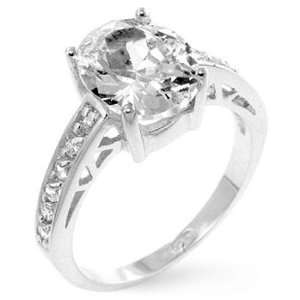  Tiffany Inspired Oval Engagement Ring Size 9 (Sizes 5 9 