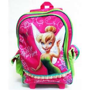   Tinkerbell 15 Large Rolling School Backpack (Luggage)   Pretty Posie