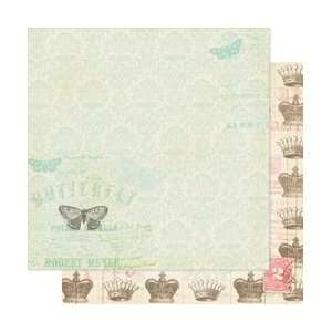  Pink Paislee London Market Double Sided Paper 12X12 