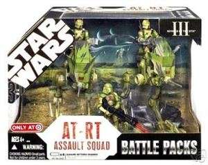   BATTLE PACK Star Wars EXCLUSIVE Target __ AT RT ASSAULT SQUAD BOX SET