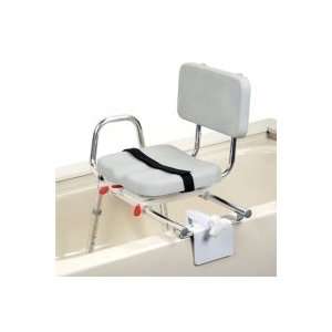 Snap N Save Padded Heavy Duty Sliding Transfer Bench with Swivel Seat 