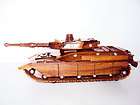 Hand Carved Wood Art model M1 Tank   US ARMY  Shelf Desk Decoration